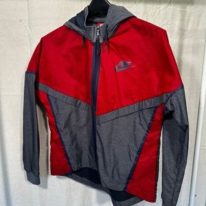 Nike Women's Gray Athletic Jacket (Petite M)